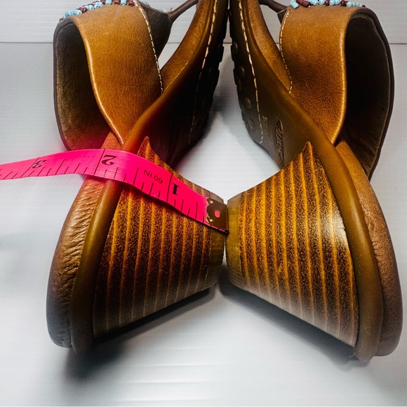 Sofft Women's Brown Beaded Leather Sandals Size 11 - Picture 11 of 13